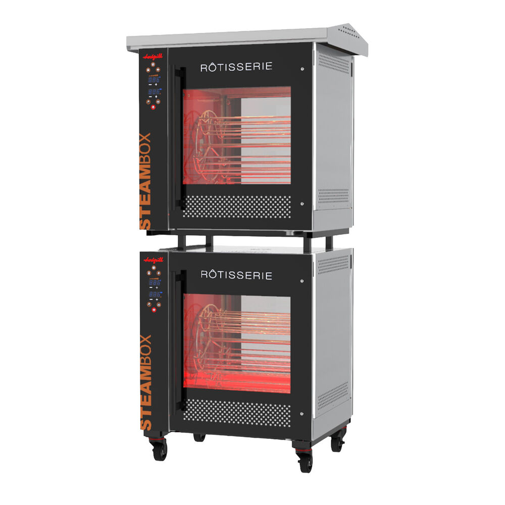 Rotisserie grill ovanpå varandra Metos Steambox Double