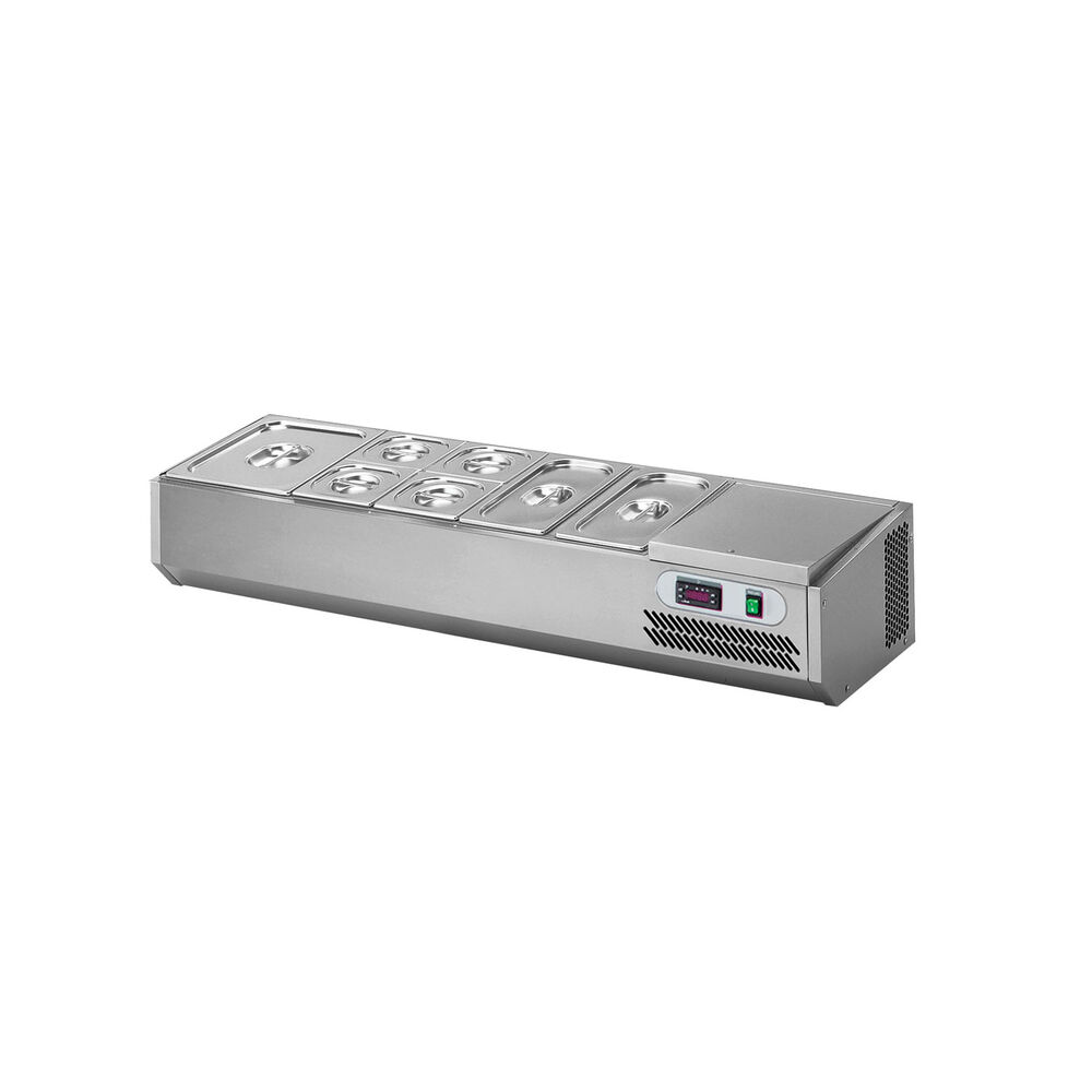 Refrigerated display Metos VPZ11-24AD cooling unit on the right