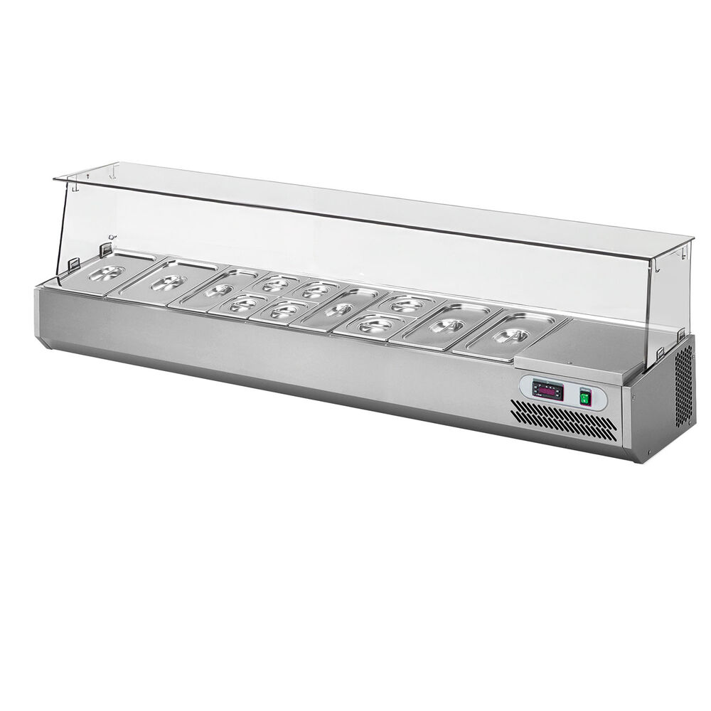 Refrigerated display Metos VPZ11-45ED, cooling unit on the right