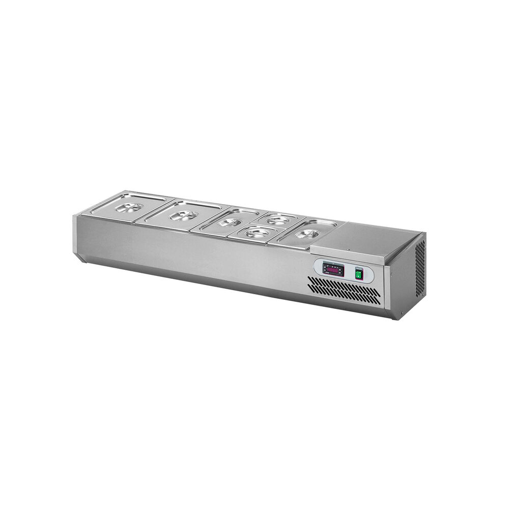 Refrigerated display Metos VPZ12-24AD, cooling unit on the right