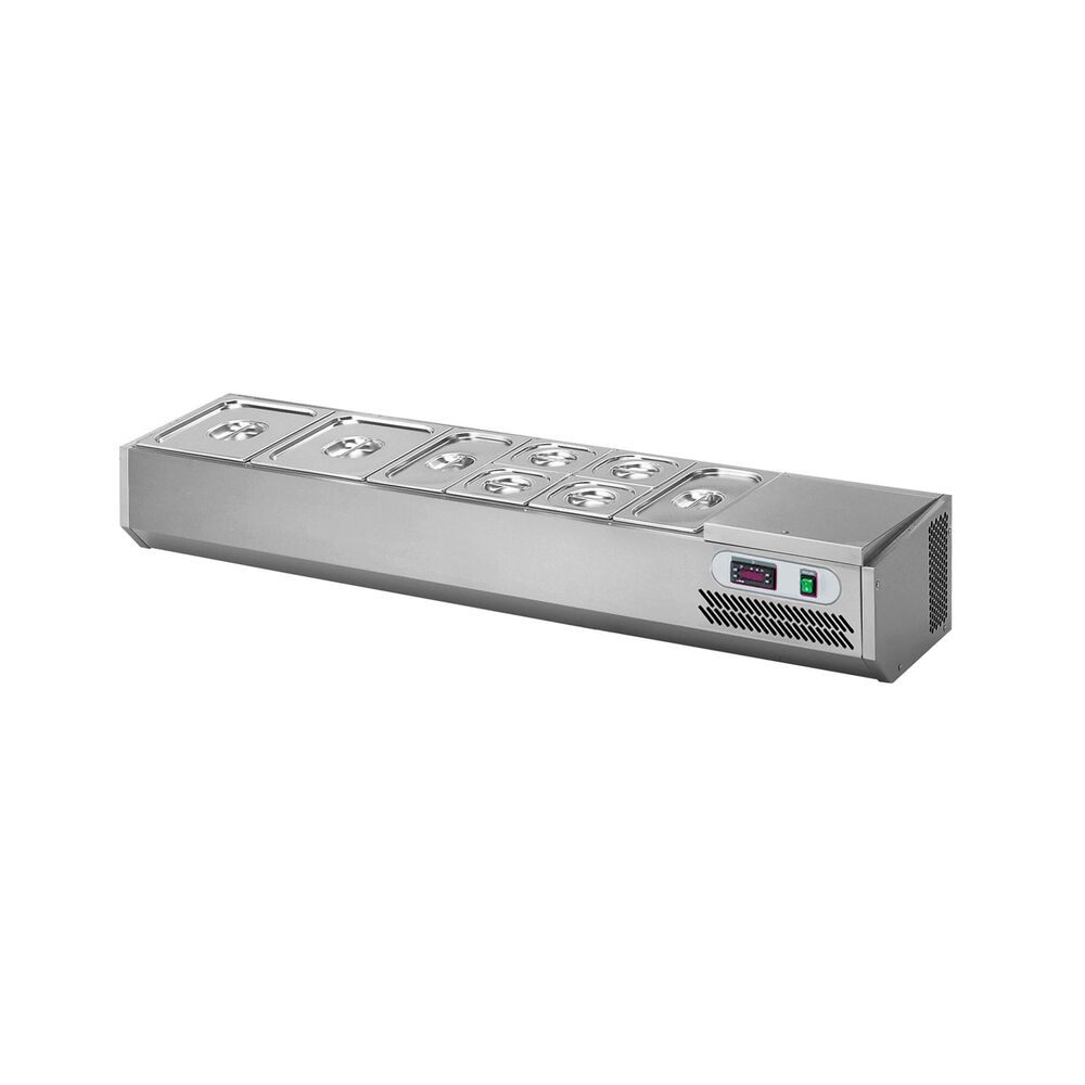 Refrigerated display Metos VPZ12-24BD, cooling unit on the right