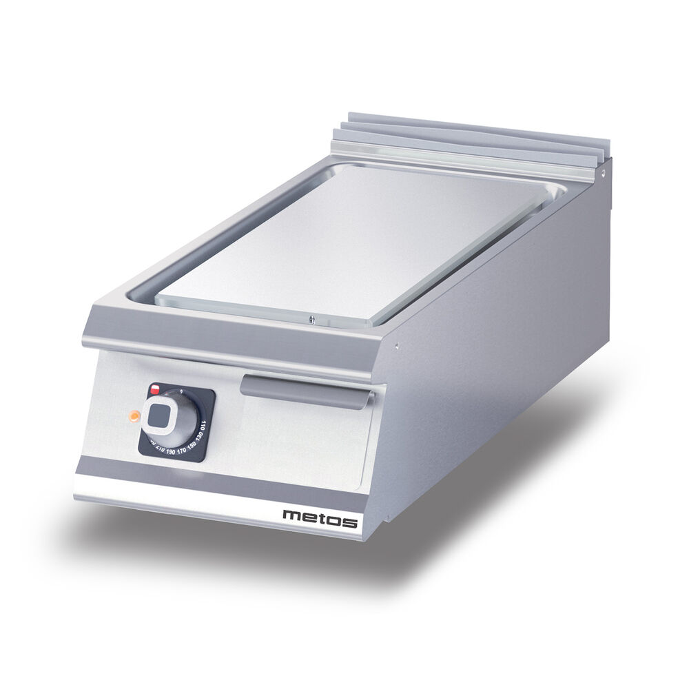 Flatgrill krom/slett Metos Diamante D72/25TSFTEC bordsmodell,230V/3PE/50