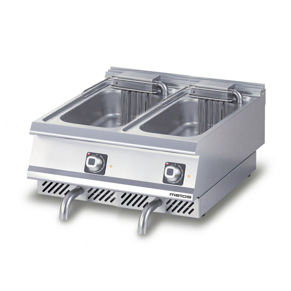 Frityr Metos Diamante D7310/25TFRE med to 10 liters basseng, bordmodell,400V