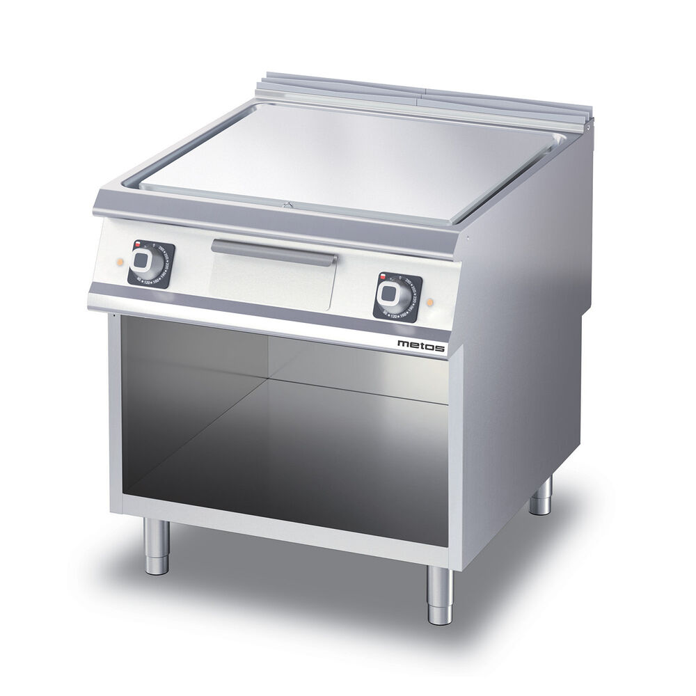 Flatgrill krom/slett Metos Diamante D74/25SFTEC med åpent stativ,400V/3NPE/50/60Hz