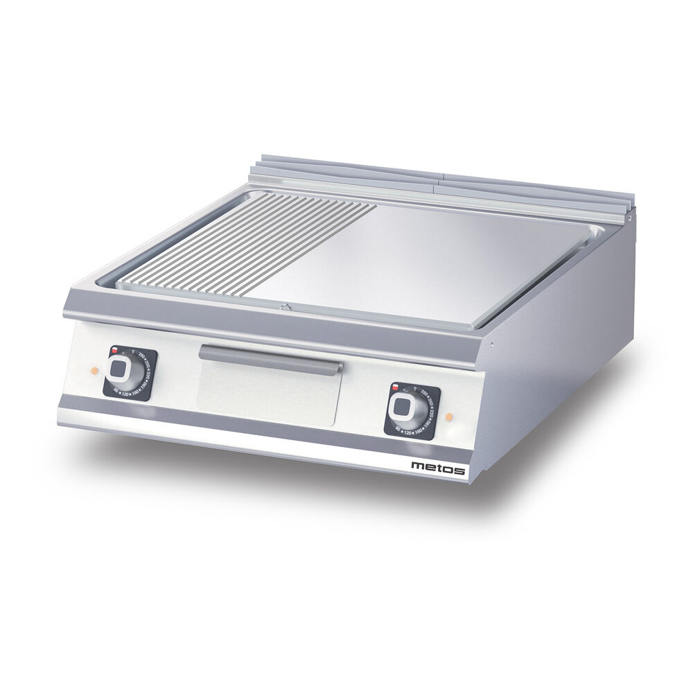 Flatgrill krom/slett/rillet Metos Diamante D74/25TSFTEC1/3R bordmodell,400V/3NPE/50/60Hz