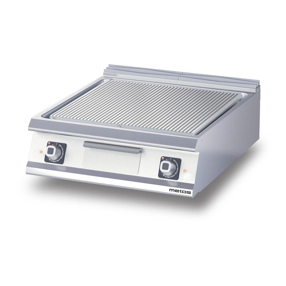Flatgrill krom/rillet Metos Diamante D74/25TSFTECR bordmodell,400V/3NPE/50/60Hz