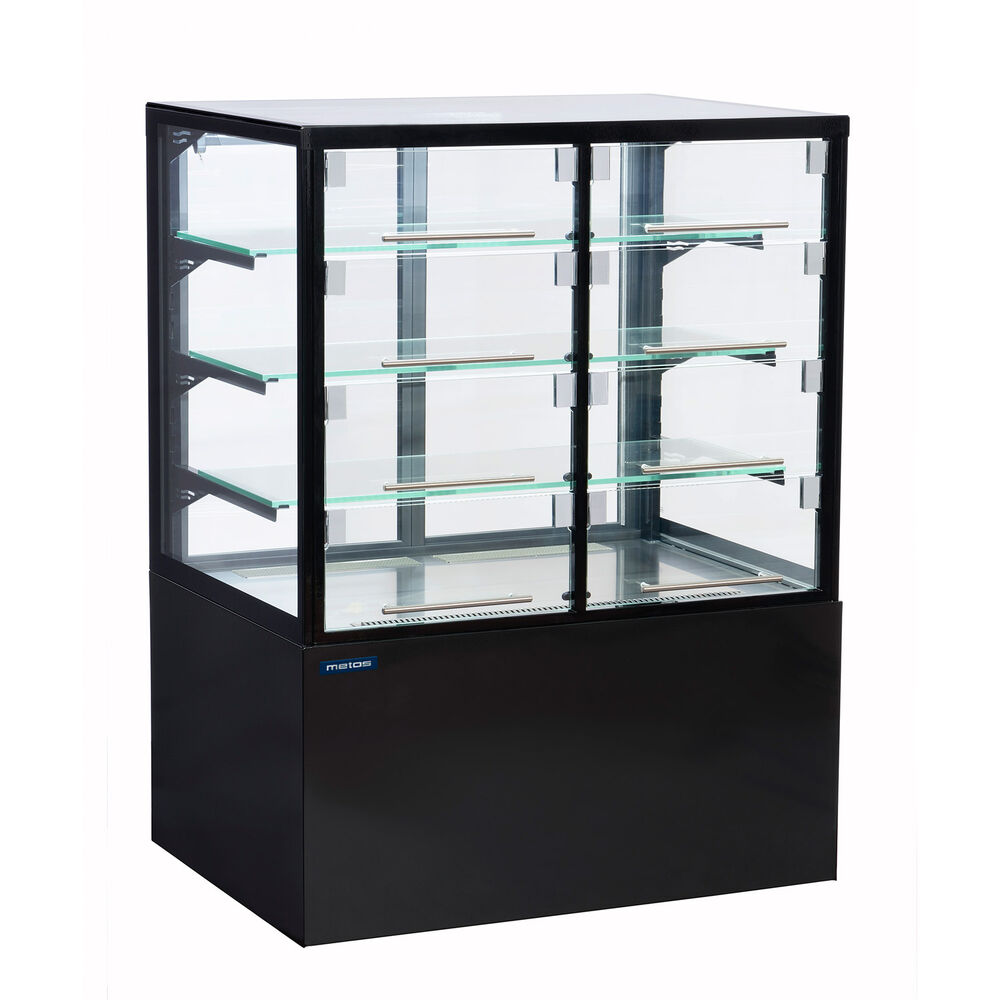 Display Metos Cube II 1000 Black, self-service model with hatches