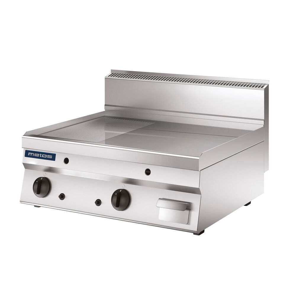 Flatgrill gass slett krom Metos ONFTT68GLC