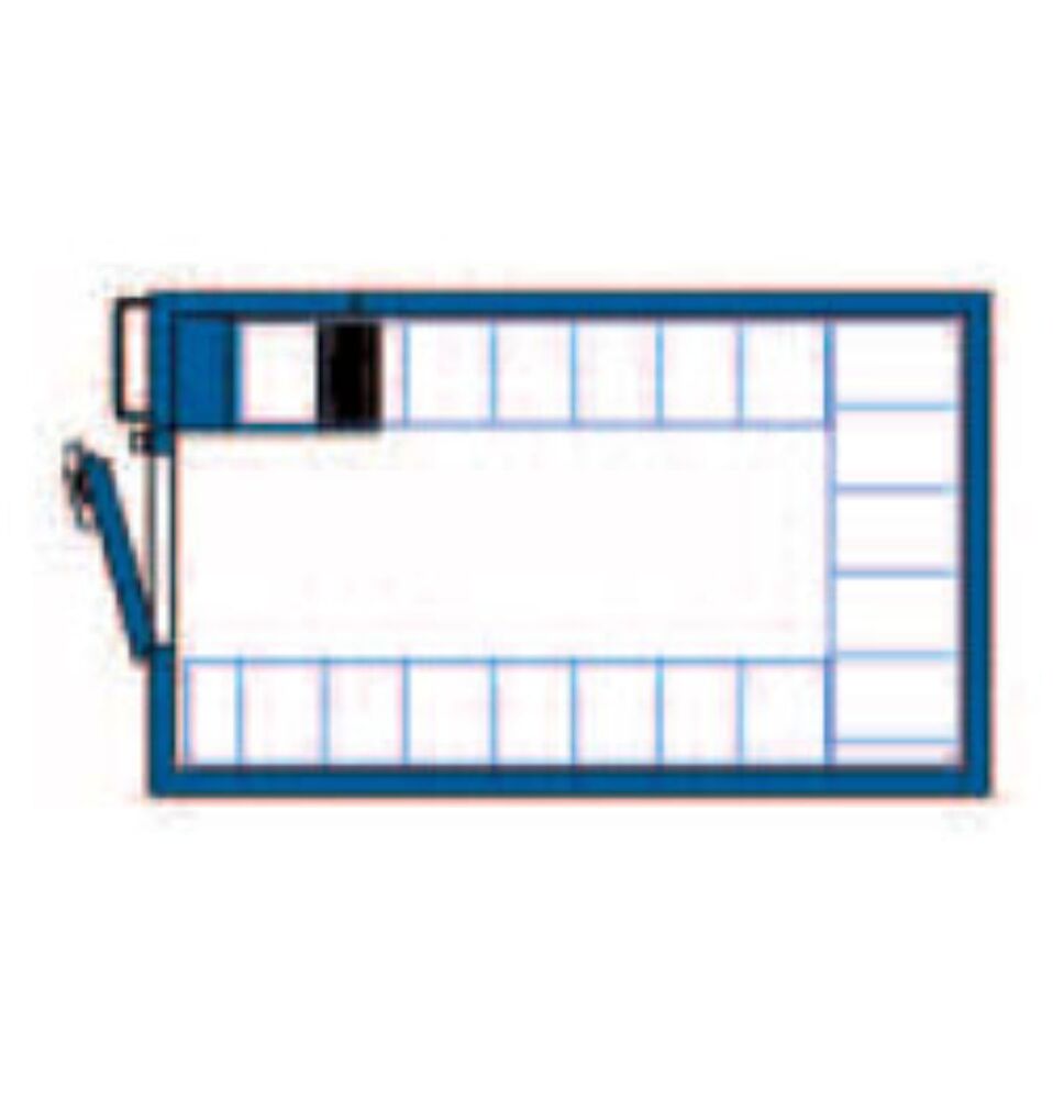 Kjølerom m/hylleinnredning Metos SRC 1830 H=2400 OUTLET