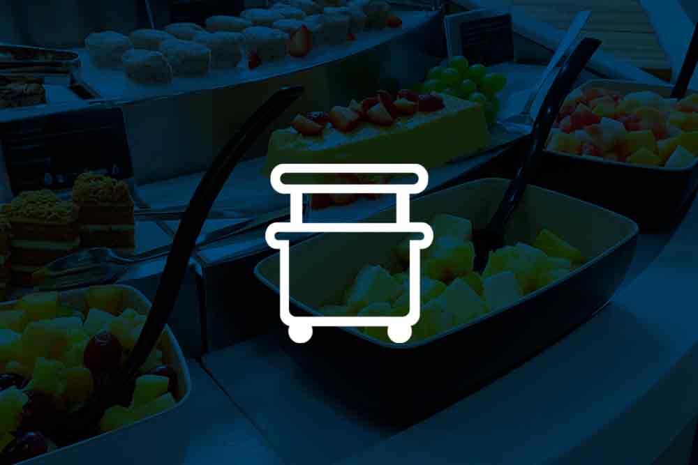 Serving units and worktops